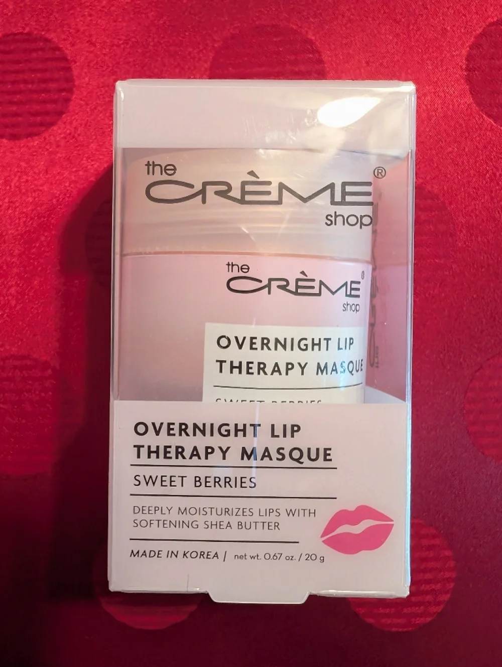 The Crème Shop Overnight Lip Therapy Masque Sweet Berries Lip Mask New In Box